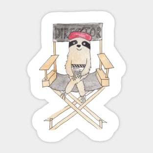 Movie Director Sloth Sticker